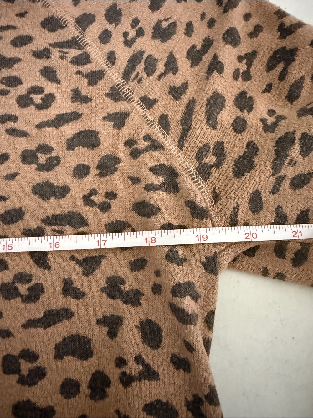Abercrombie & Fitch Brown Leopard-Print Pullover - Picture 4 of 5